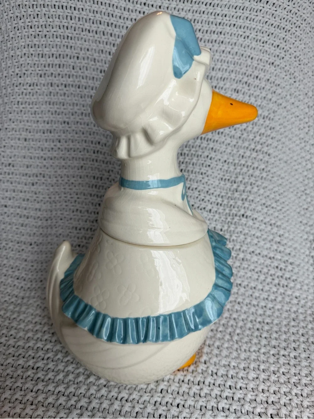 Vintage Metlox Poppytrail Lucy Goose Ceramic Cookie Jar CA pottery